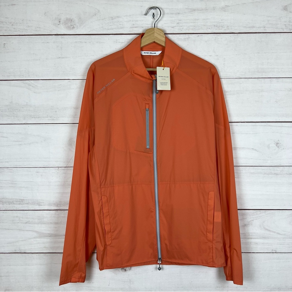 NWT Peter Millar Crown Sport Hyperlight Gust Golf Windbreaker Large